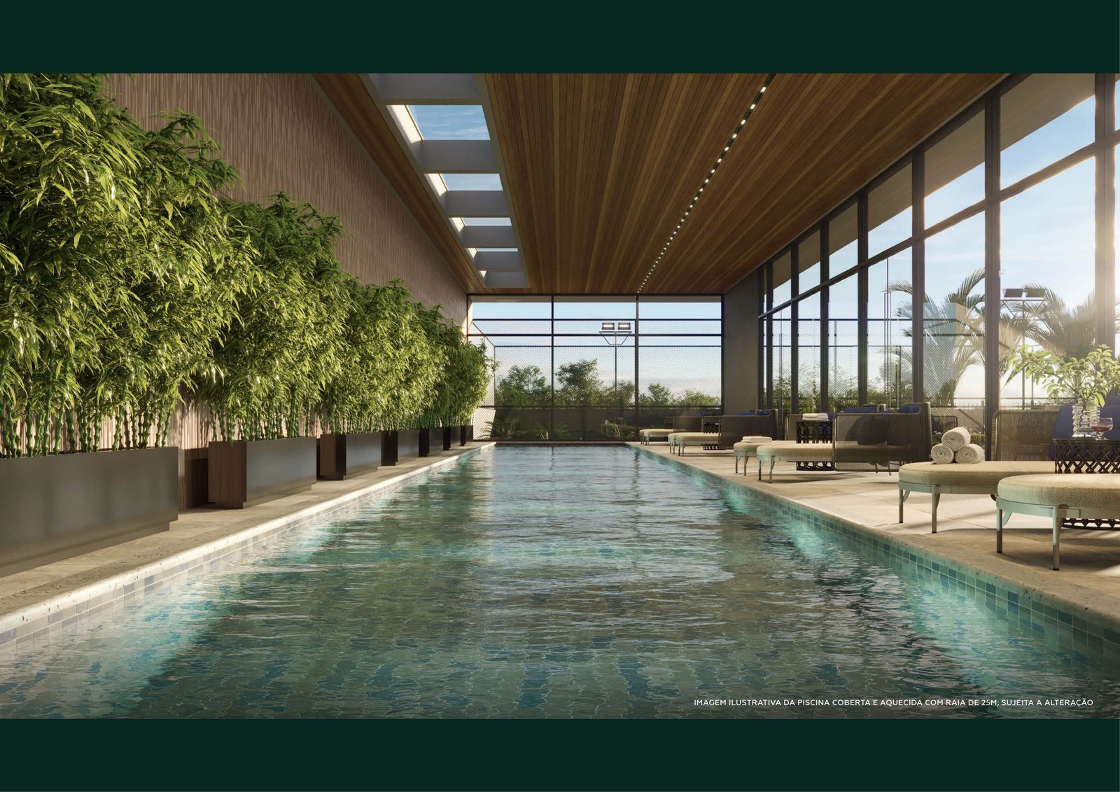 Piscina coberta aquecida 25m